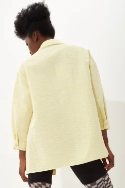 House Of Holland Yellow Jacquard Shirt