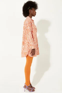 House of Holland Zebra Print Shirt Dress