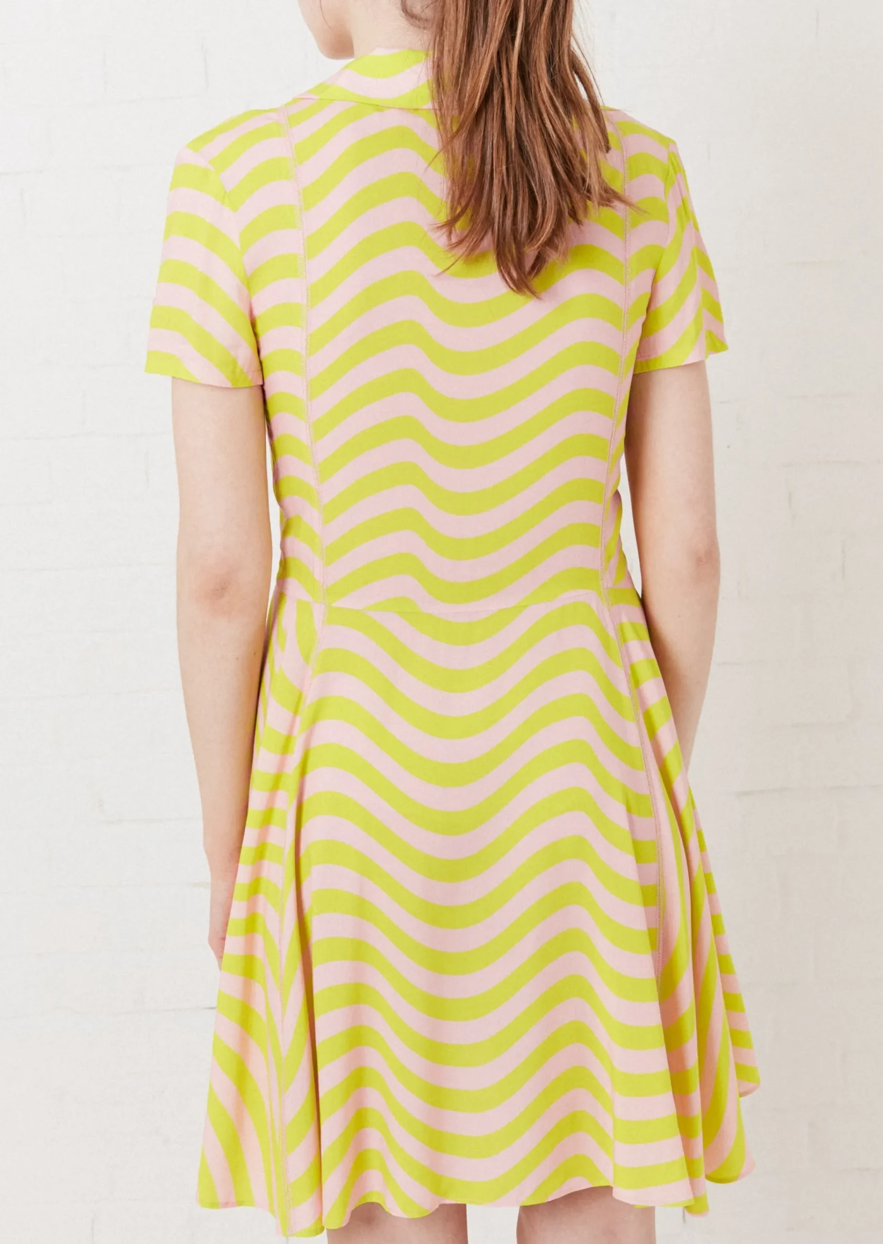 Pink And Lime Surfer Dress | House of Holland